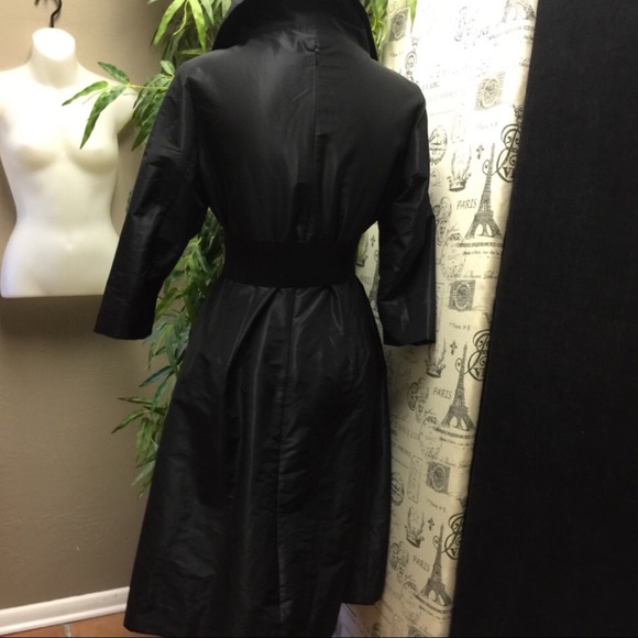 EUC BLACK SILK FORMAL DRESS - Picture 8 of 8